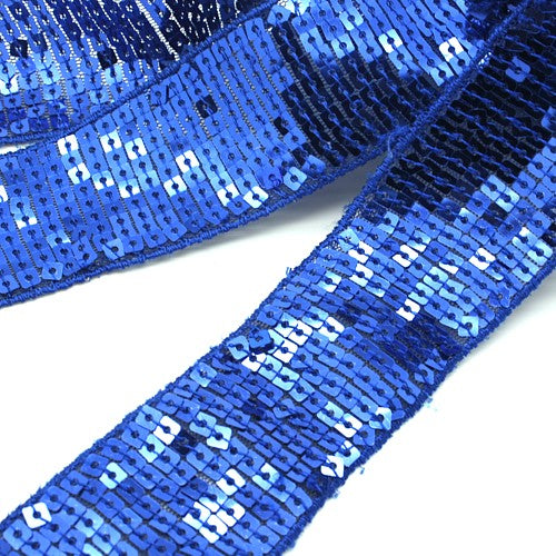 BLUE SEQUIN RIBBON TRIM - sarahi.NYC