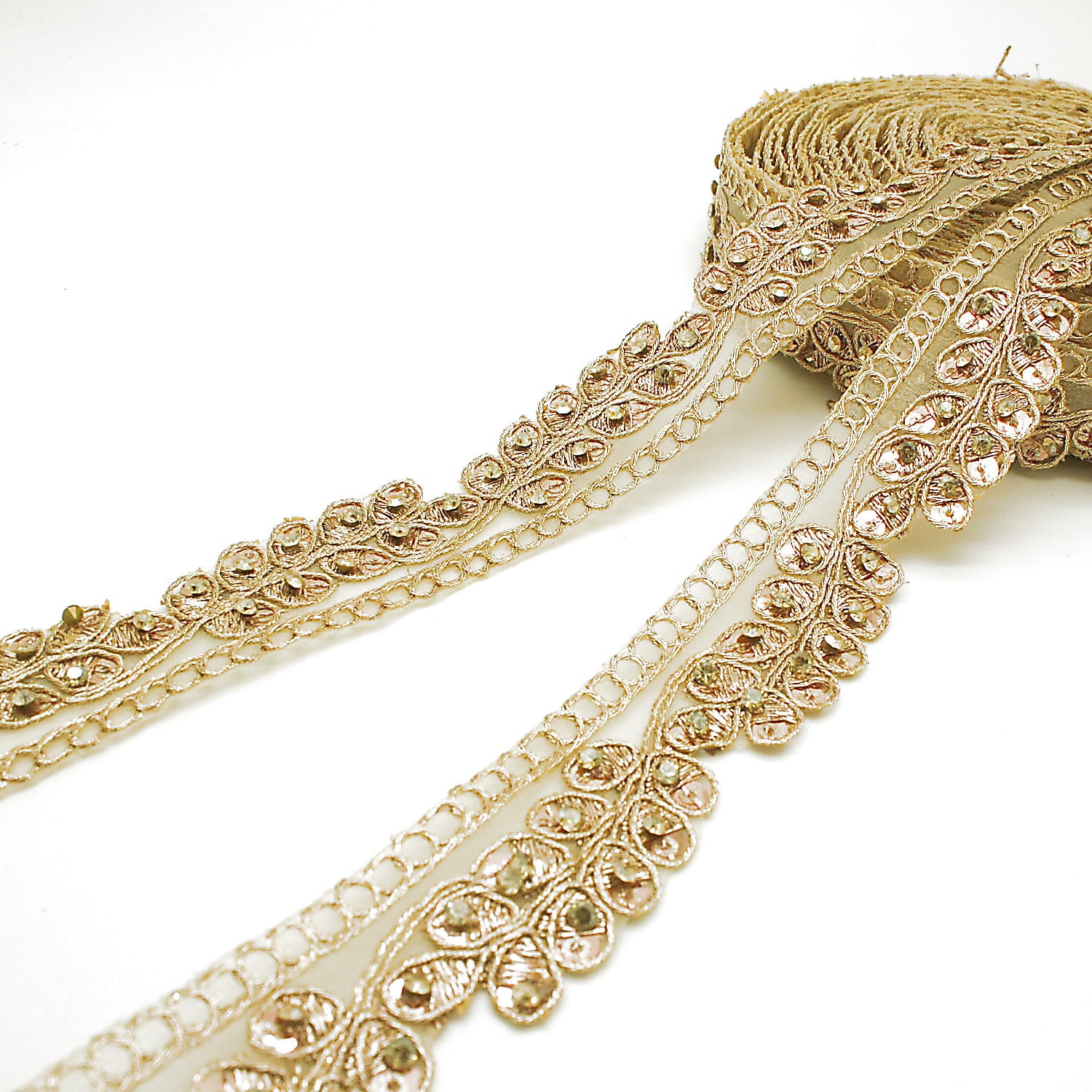 ROSE GOLD STONE TRIM - sarahi.NYC