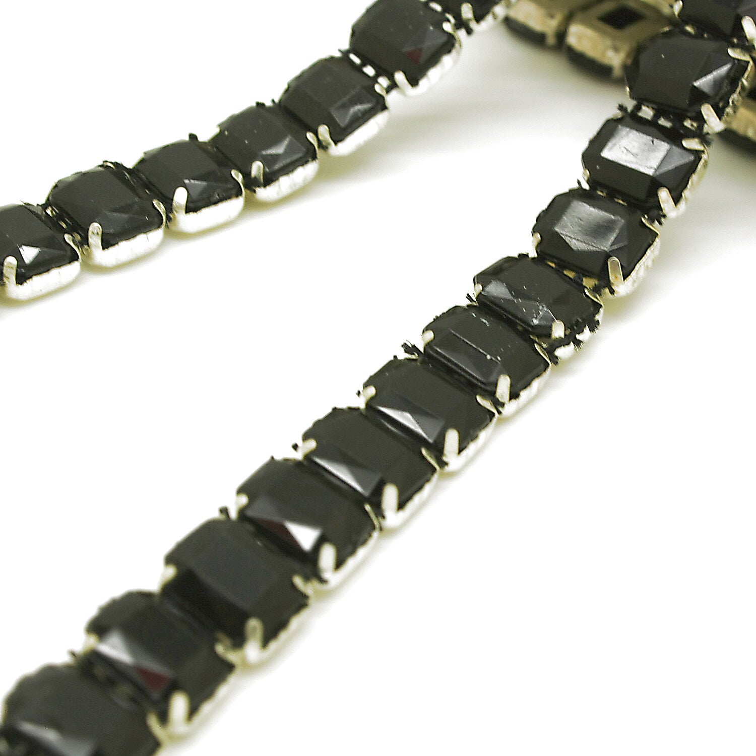 BLACK RHINESTONE TRIM - sarahi.NYC