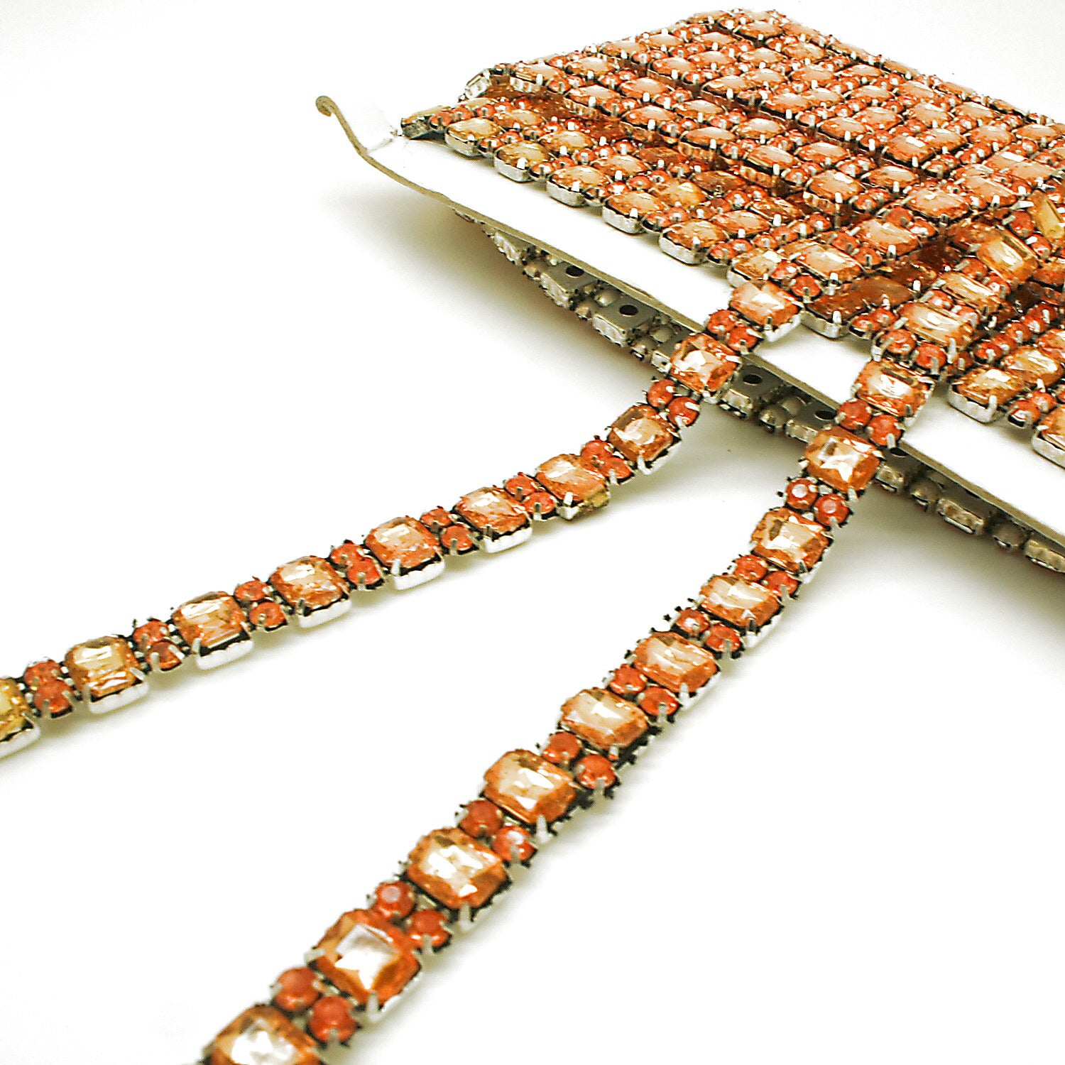 ORANGE RHINESTONE TRIM - sarahi.NYC
