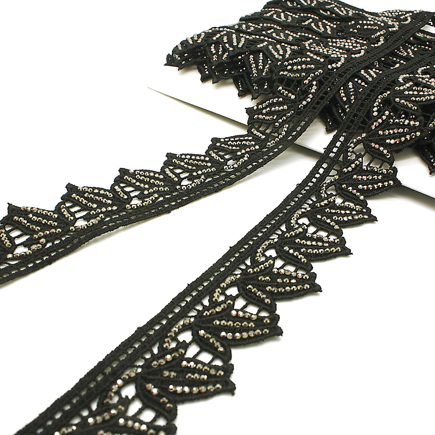 BLACK GUNMETAL STONE TRIM - sarahi.NYC