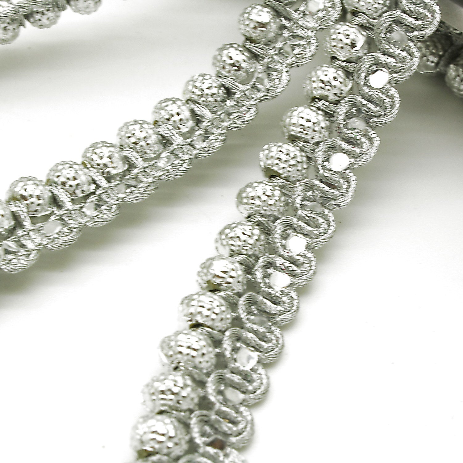SILVER BALL EDGING TRIM - sarahi.NYC