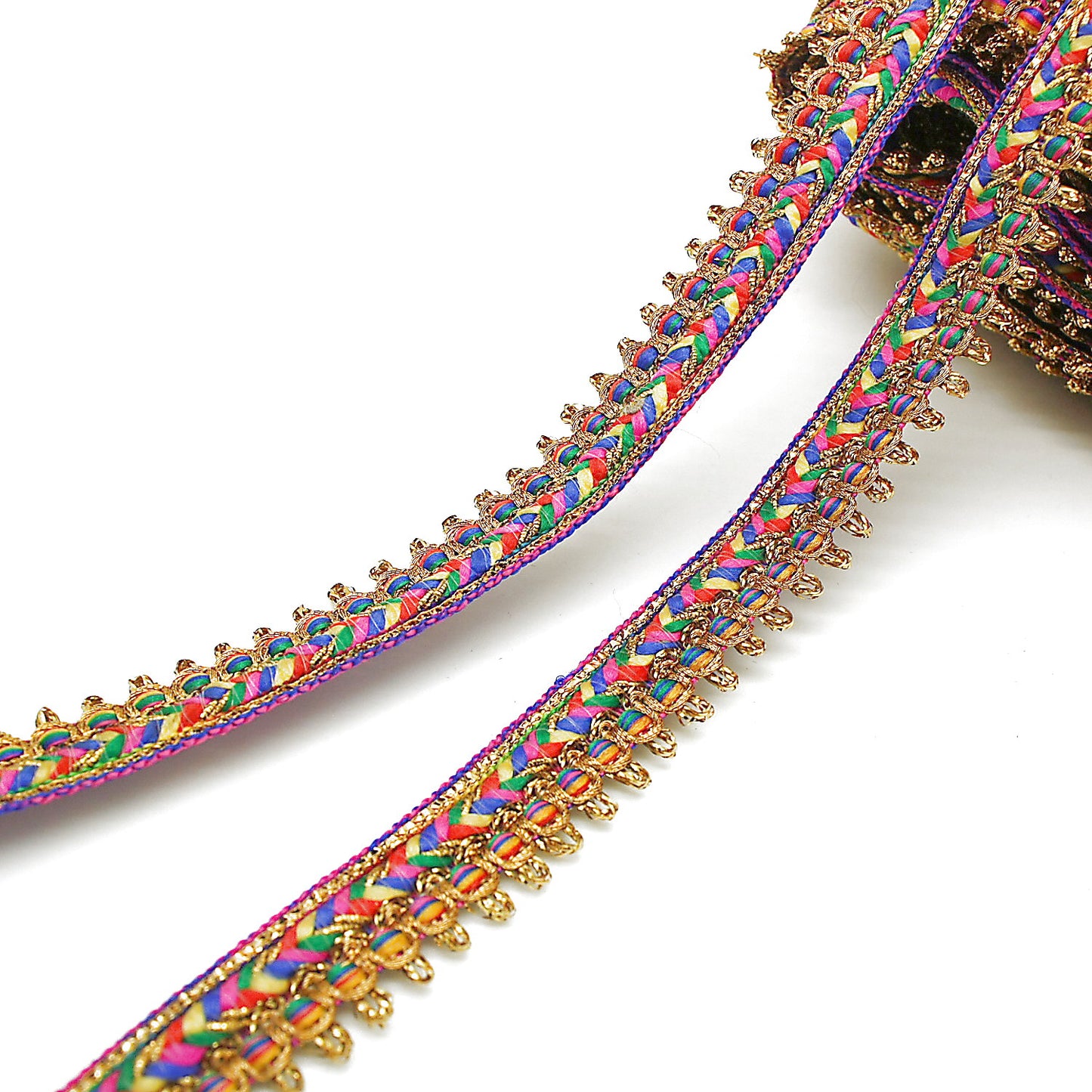 MULTICOLOR WOVEN TRIM - sarahi.NYC