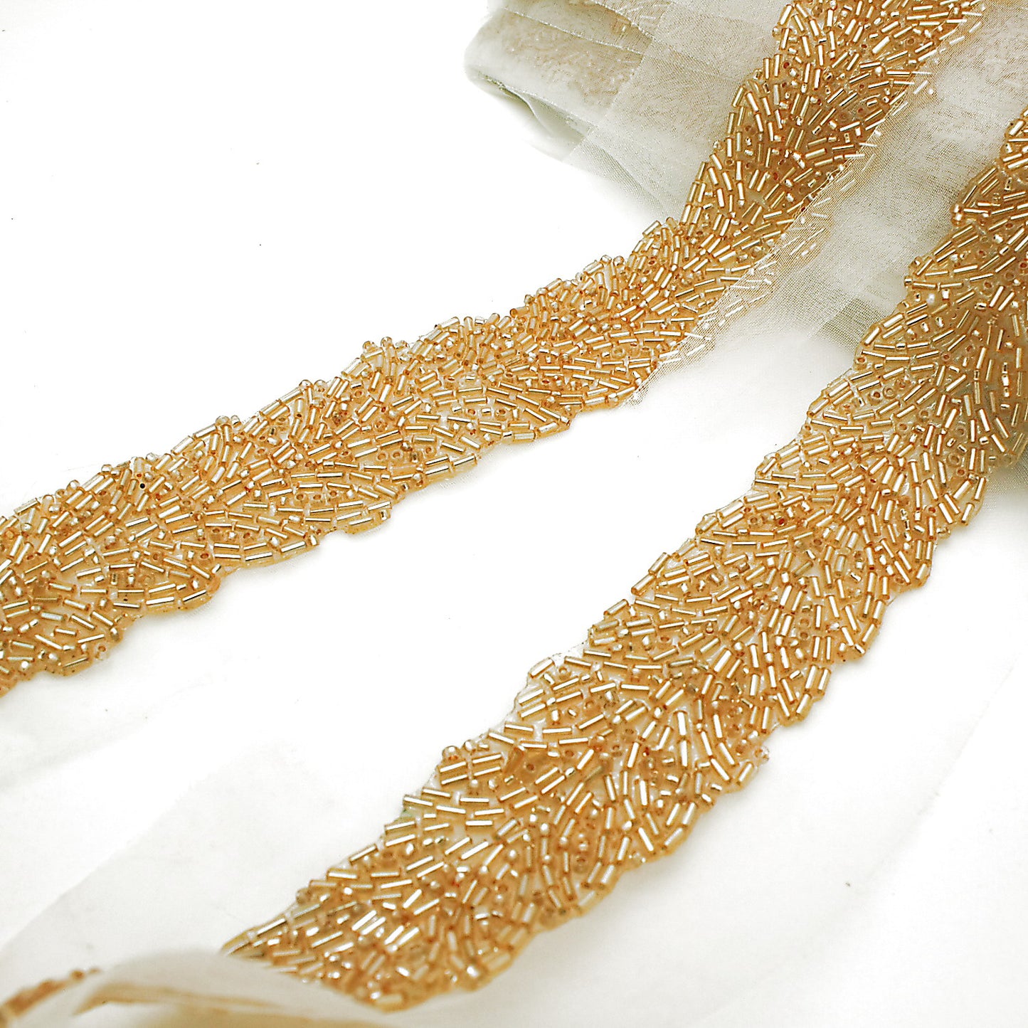 ROSE GOLD BEADED TRIM - sarahi.NYC