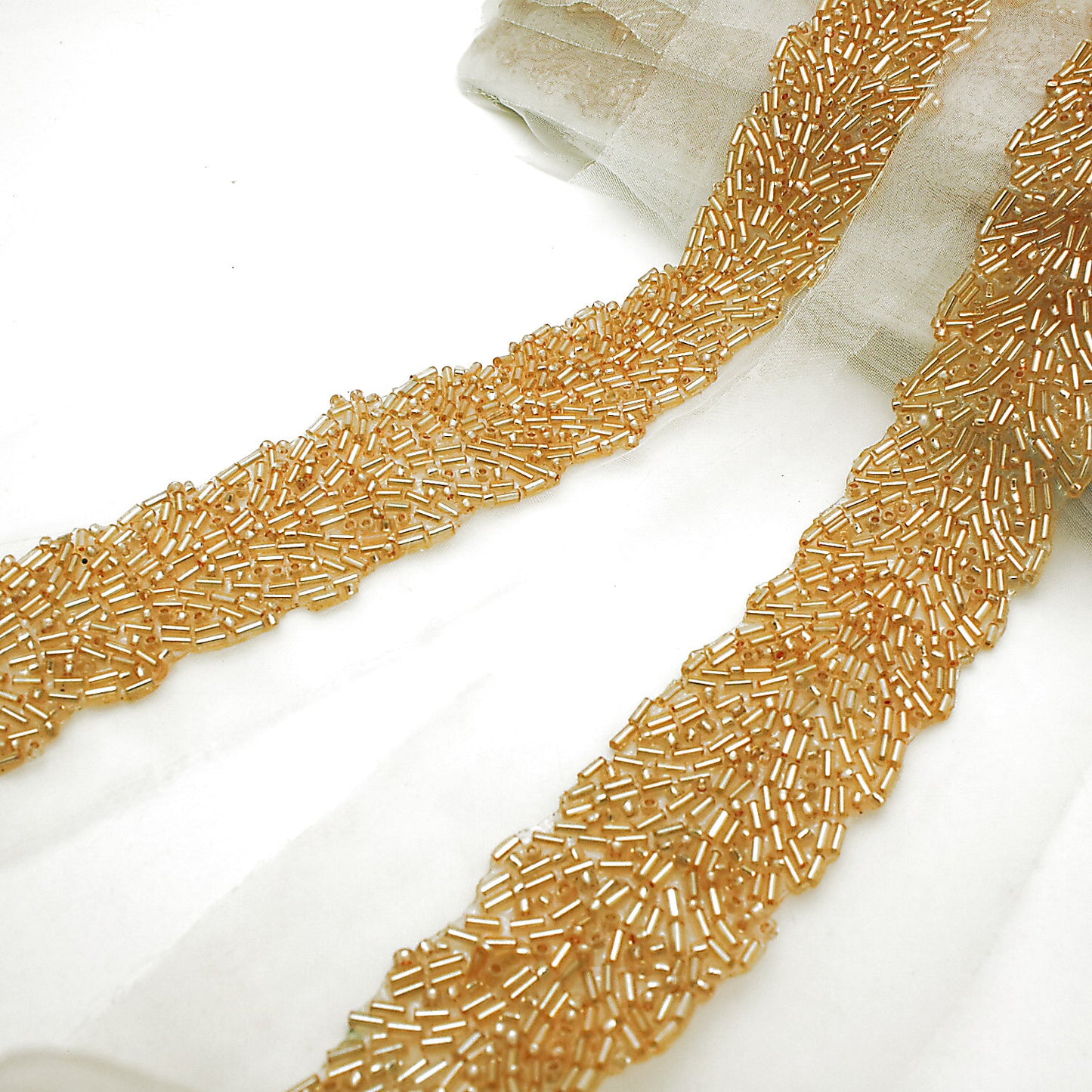 ROSE GOLD BEADED TRIM - sarahi.NYC