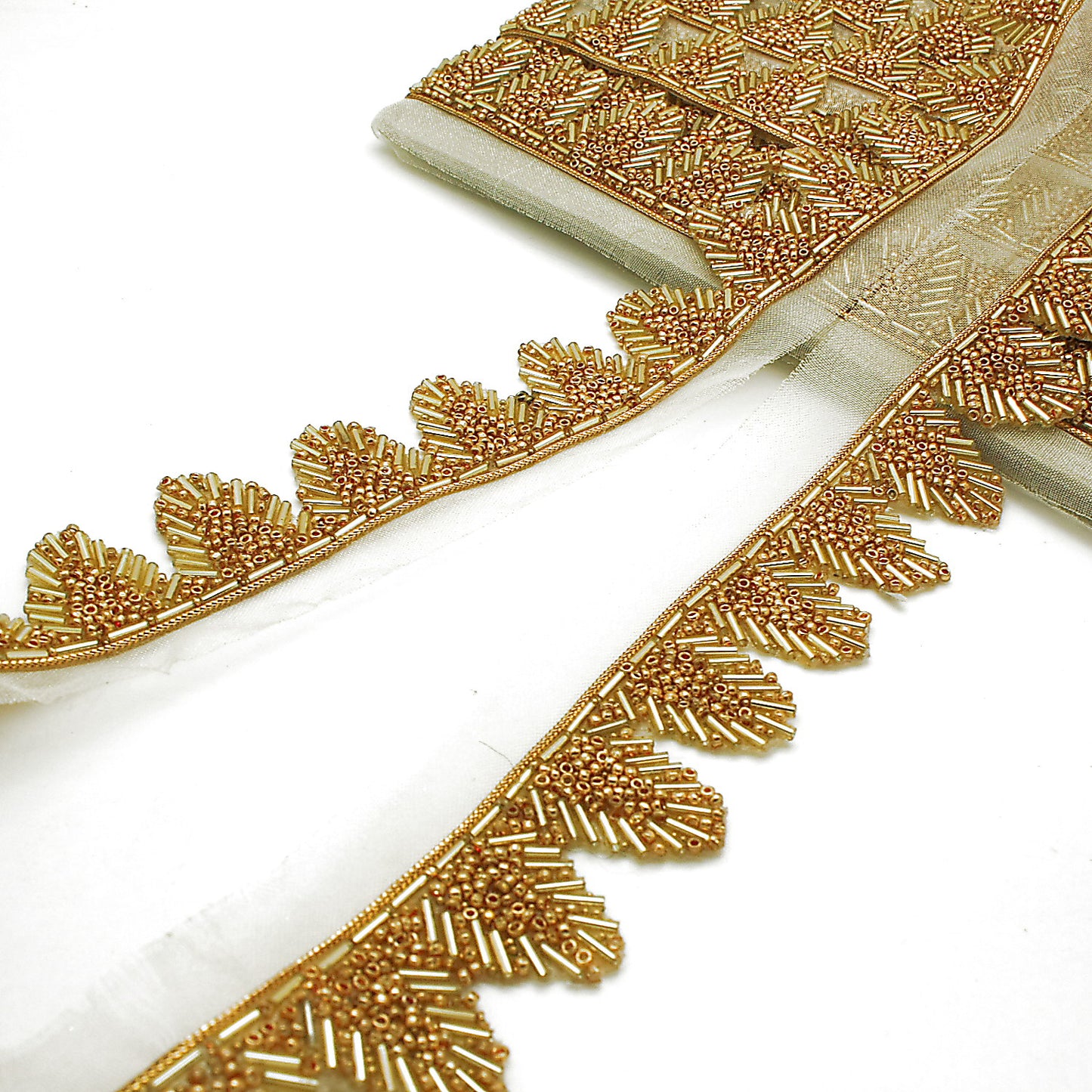 GOLD BEADED EDGING TRIM - sarahi.NYC
