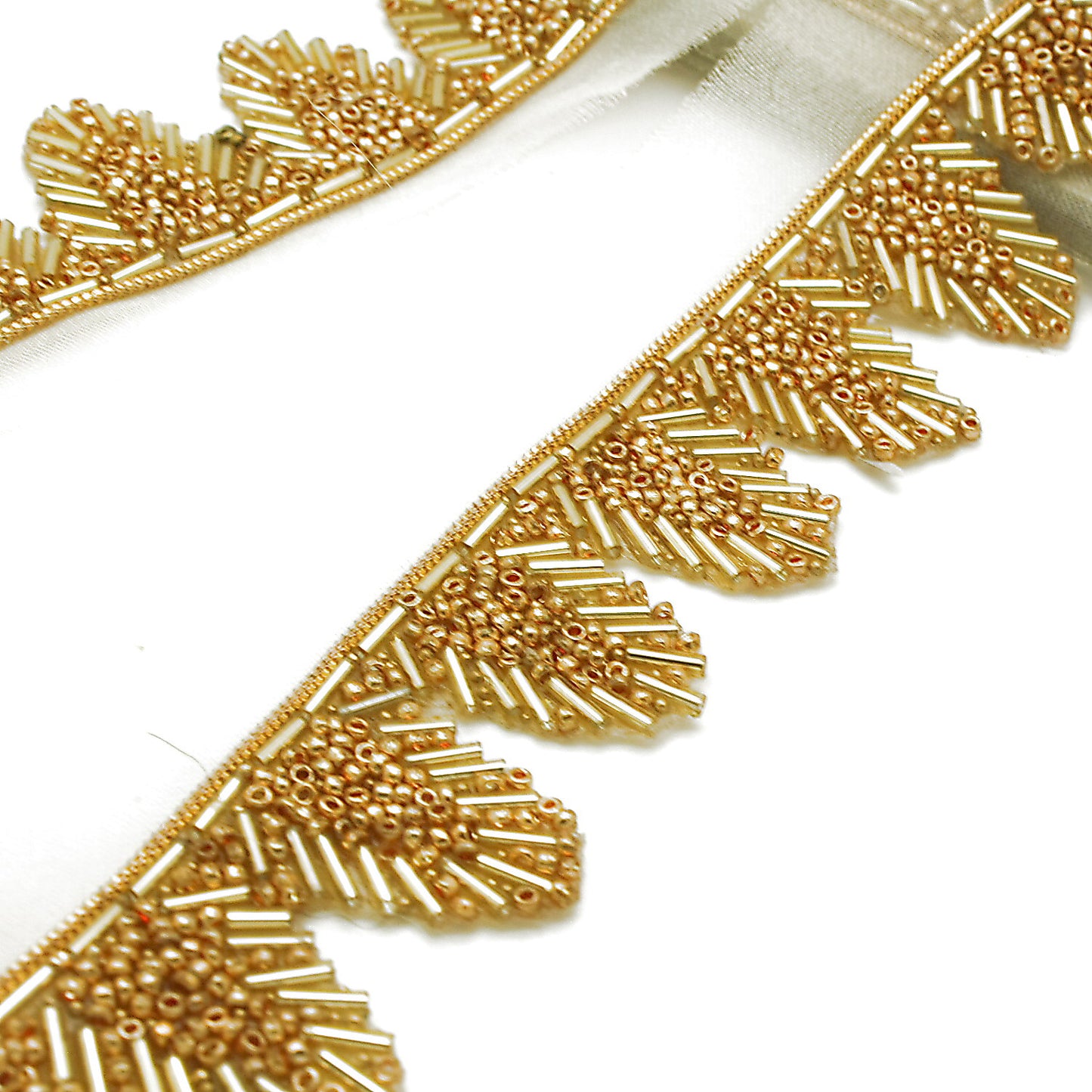 GOLD BEADED EDGING TRIM - sarahi.NYC
