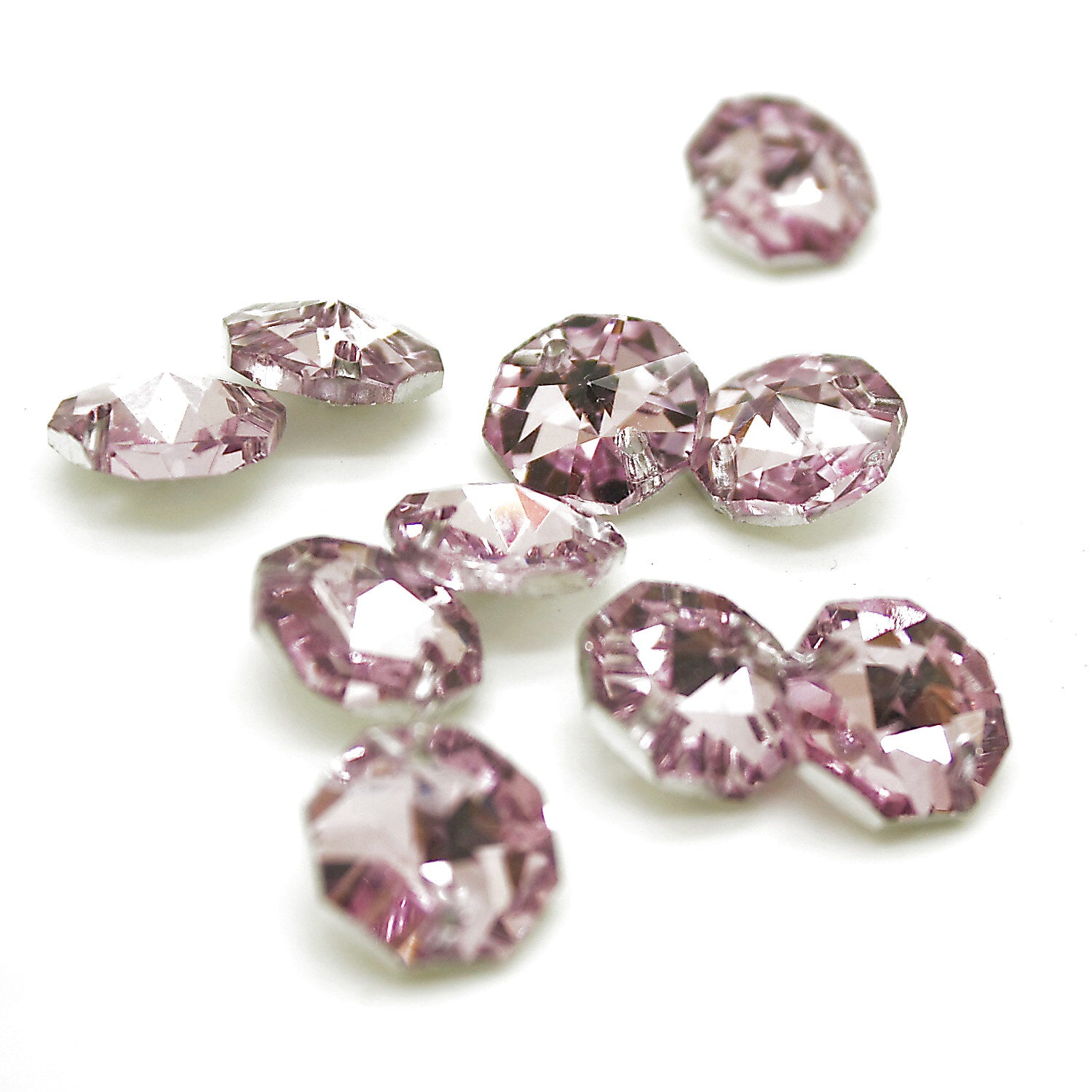 PINK SEW ON CRYSTALS 14mm - sarahi.NYC