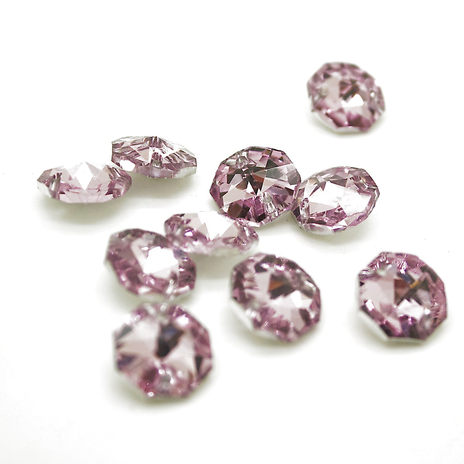 PINK SEW ON CRYSTALS 14mm - sarahi.NYC