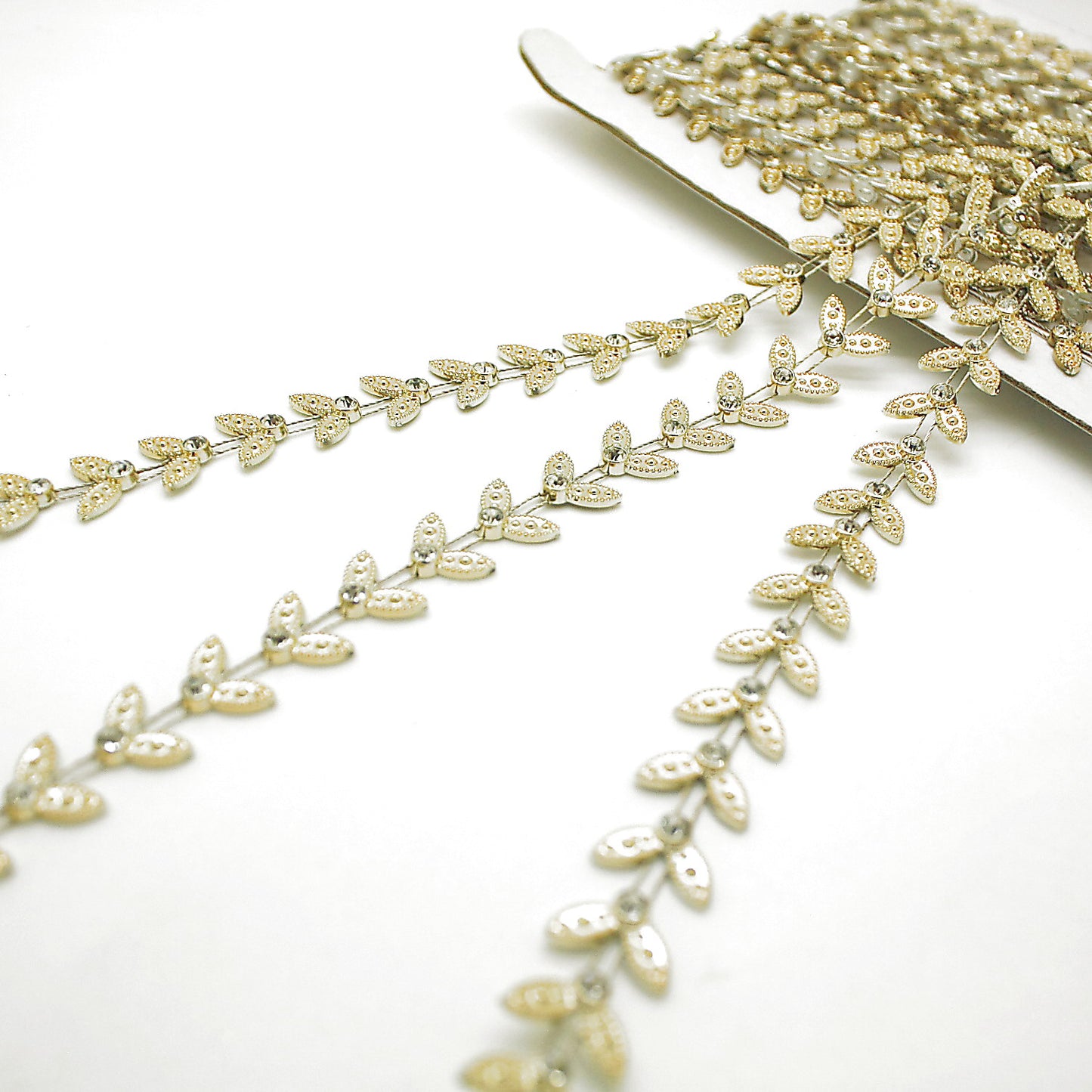 GOLD CRYSTAL PETAL TRIM - sarahi.NYC