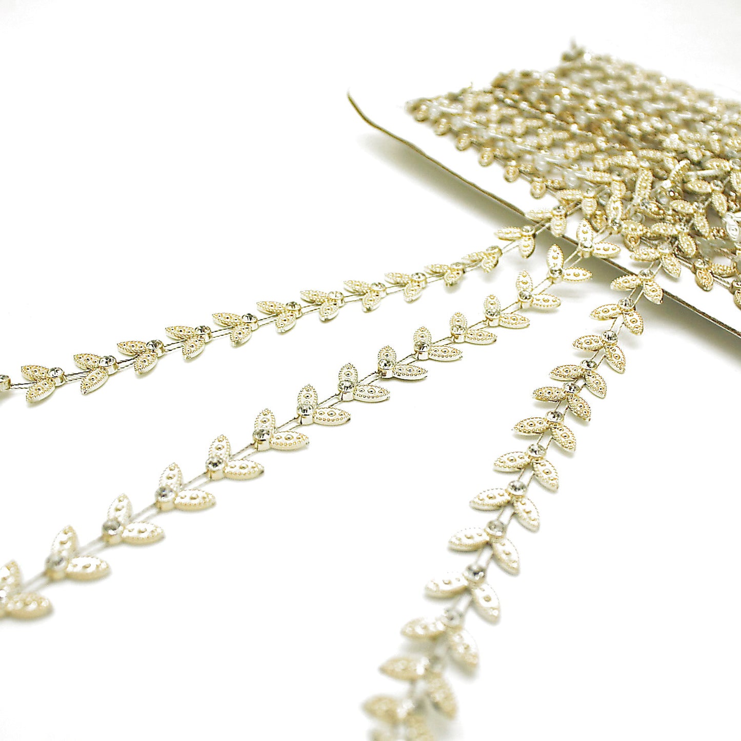 GOLD CRYSTAL PETAL TRIM - sarahi.NYC