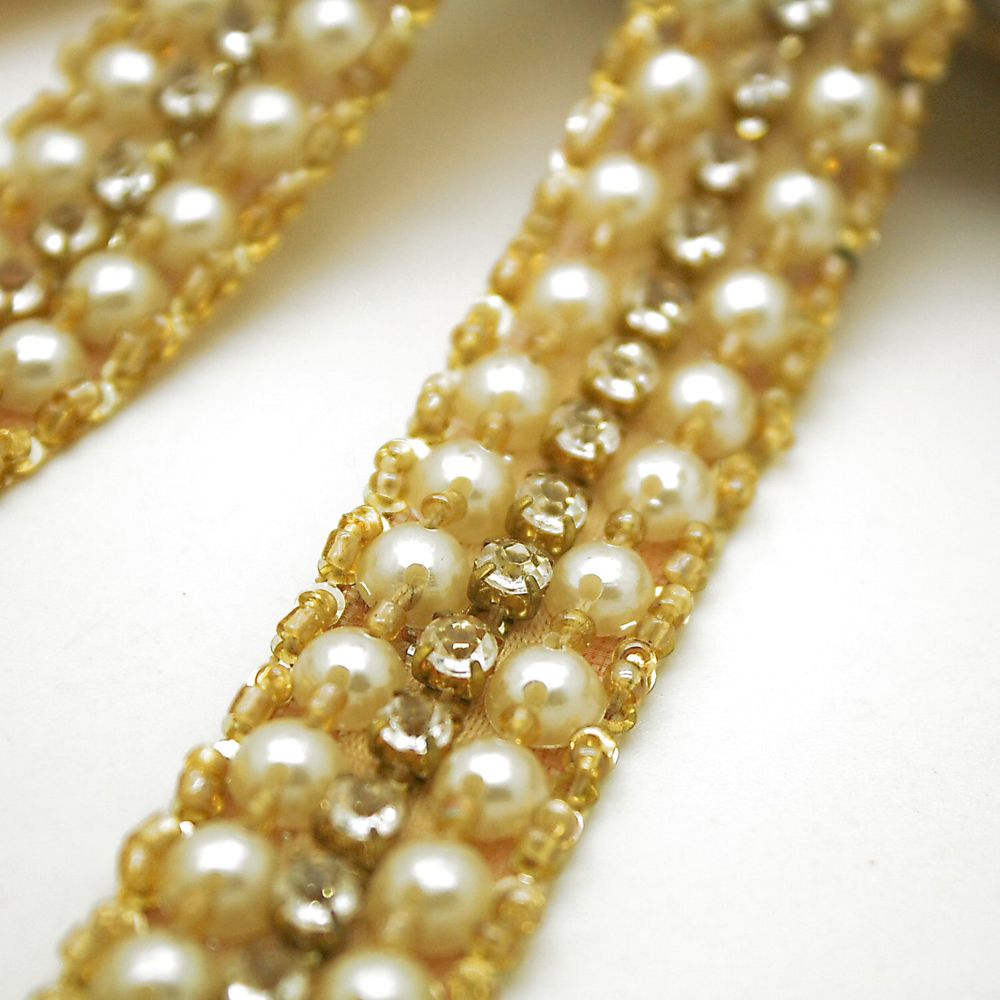 FAUX GOLD PEARL GEM TRIM - sarahi.NYC