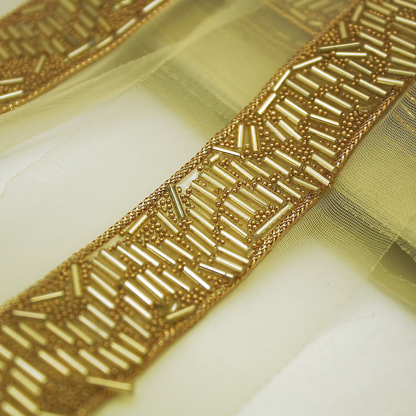 GOLD BEADED TRIM - sarahi.NYC