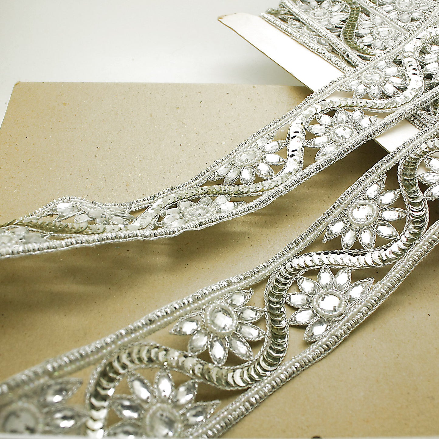 SILVER RHINESTONE TRIM - sarahi.NYC