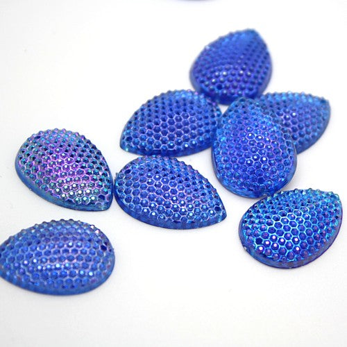 IRIDESCENT BLUE RHINESTONE GEMS - sarahi.NYC