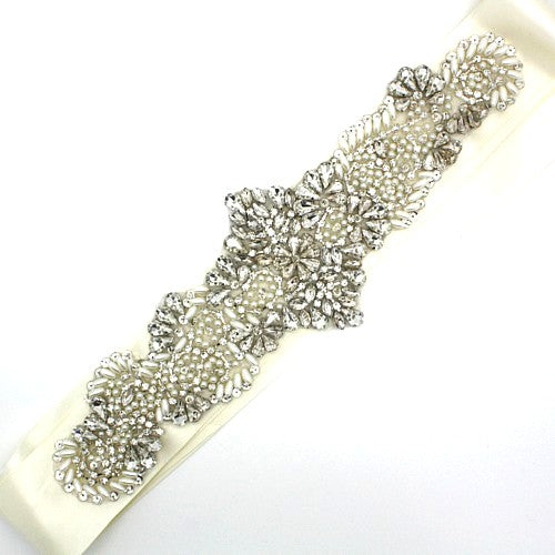 FAUX CRYSTAL BRIDAL BELT APPLIQUE - sarahi.NYC FAUX CRYSTAL BRIDAL BELT APPLIQUE - sarahi.NYC