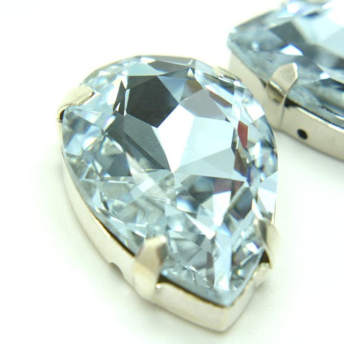 LARGE 30 mm LILAC GLASS RHINESTONE GEM -sarahi.NYC