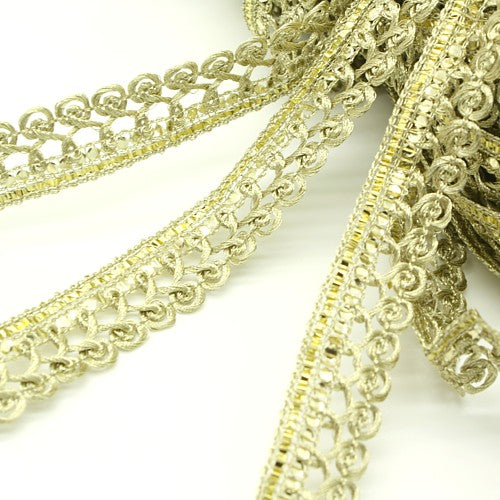 GOLD WOVEN THIN TRIM - sarahi.NYC