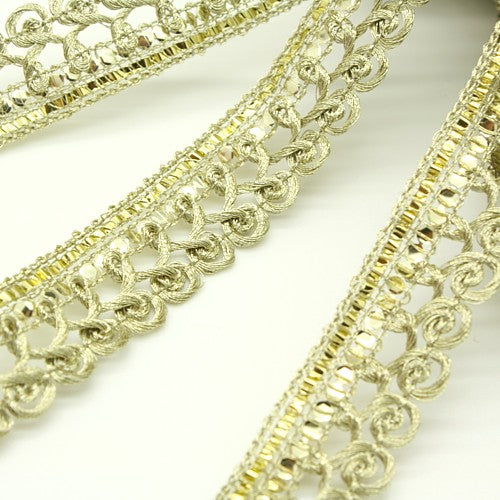 GOLD WOVEN THIN TRIM - sarahi.NYC