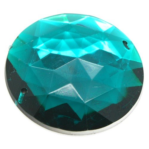 40 mm LARGE CIRCLE RHINESTONE x 5 pieces - sarahi.NYC