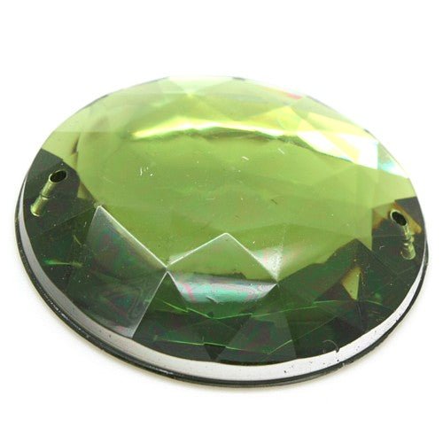 40 mm LARGE CIRCLE RHINESTONE x 5 pieces - sarahi.NYC