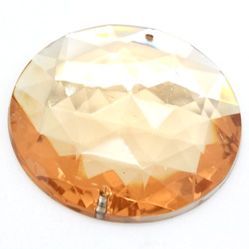 40 mm LARGE CIRCLE RHINESTONE x 5 pieces - sarahi.NYC