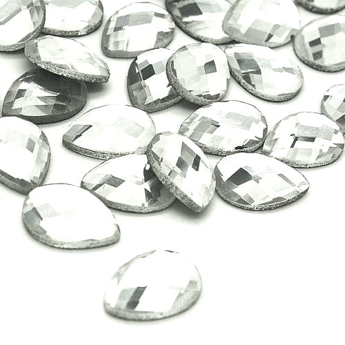 10 X TEARDROP HOTFIX GLASS CRYSTALS - sarahi.NYC