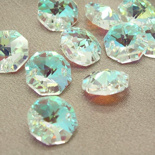 10 AB SEW ON CRYSTALS 14mm - sarahi.NYC