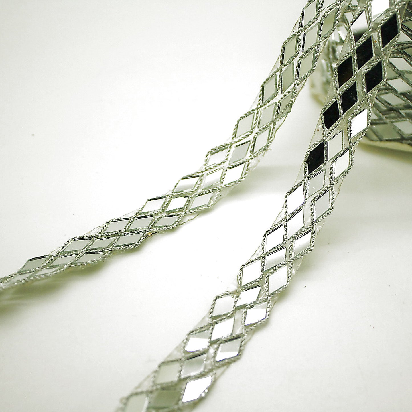 SILVER MIRROR HOTFIX TRIM - sarahi.NYC