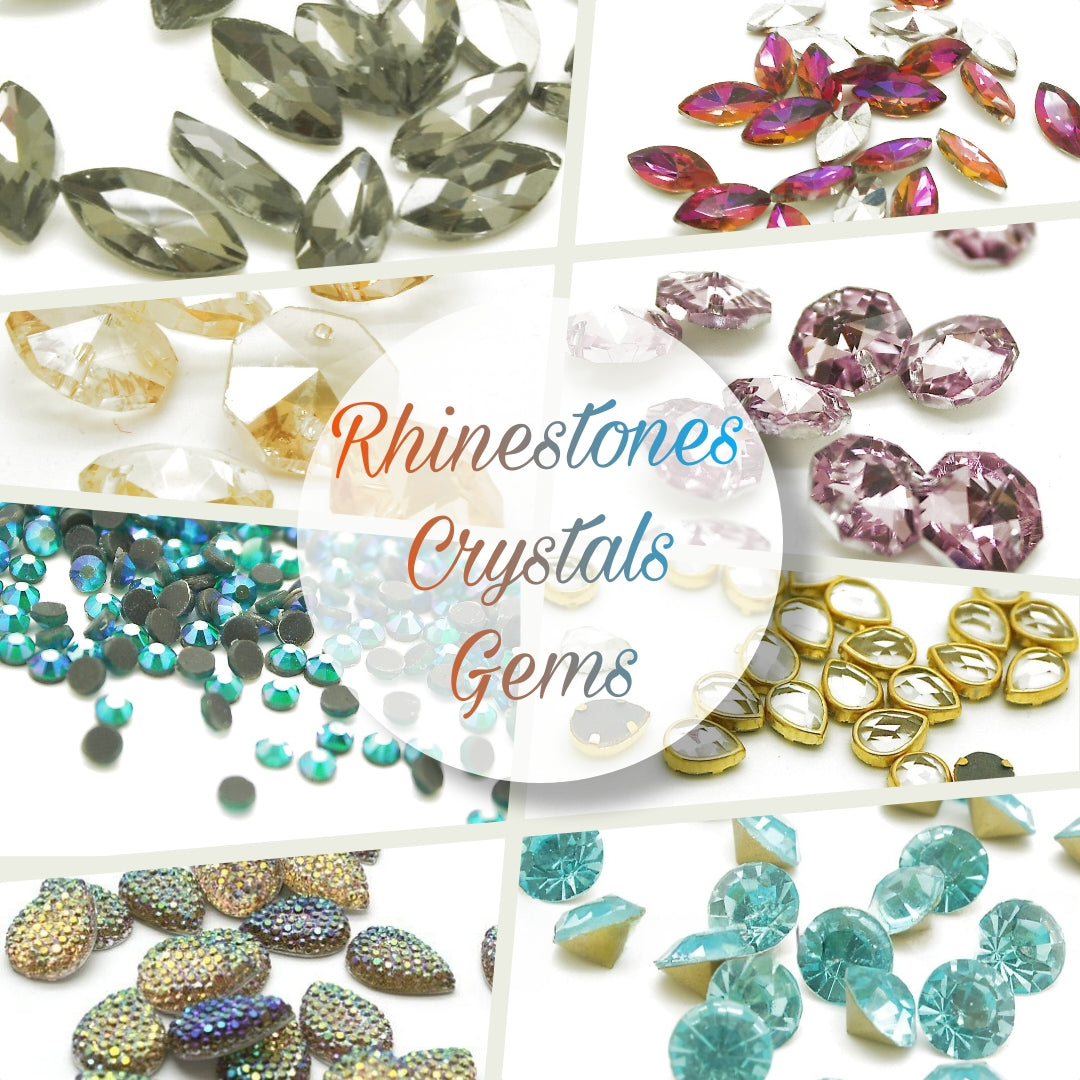 SEW ON CYSTALS & GEMS
