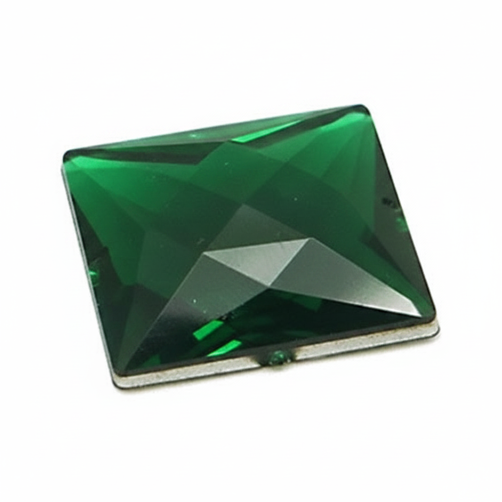 30 mm LARGE SQUARE RHINESTONE x 5 pieces - sarahi.NYC