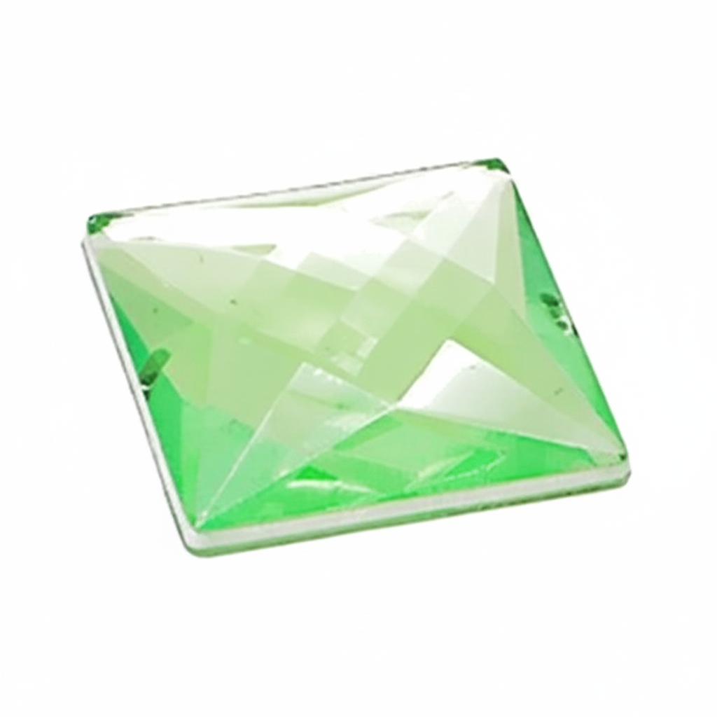 30 mm LARGE SQUARE RHINESTONE x 5 pieces - sarahi.NYC