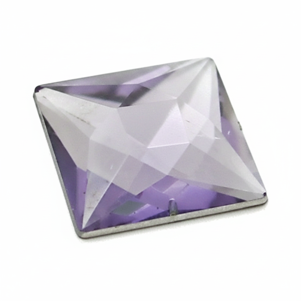 30 mm LARGE SQUARE RHINESTONE x 5 pieces - sarahi.NYC