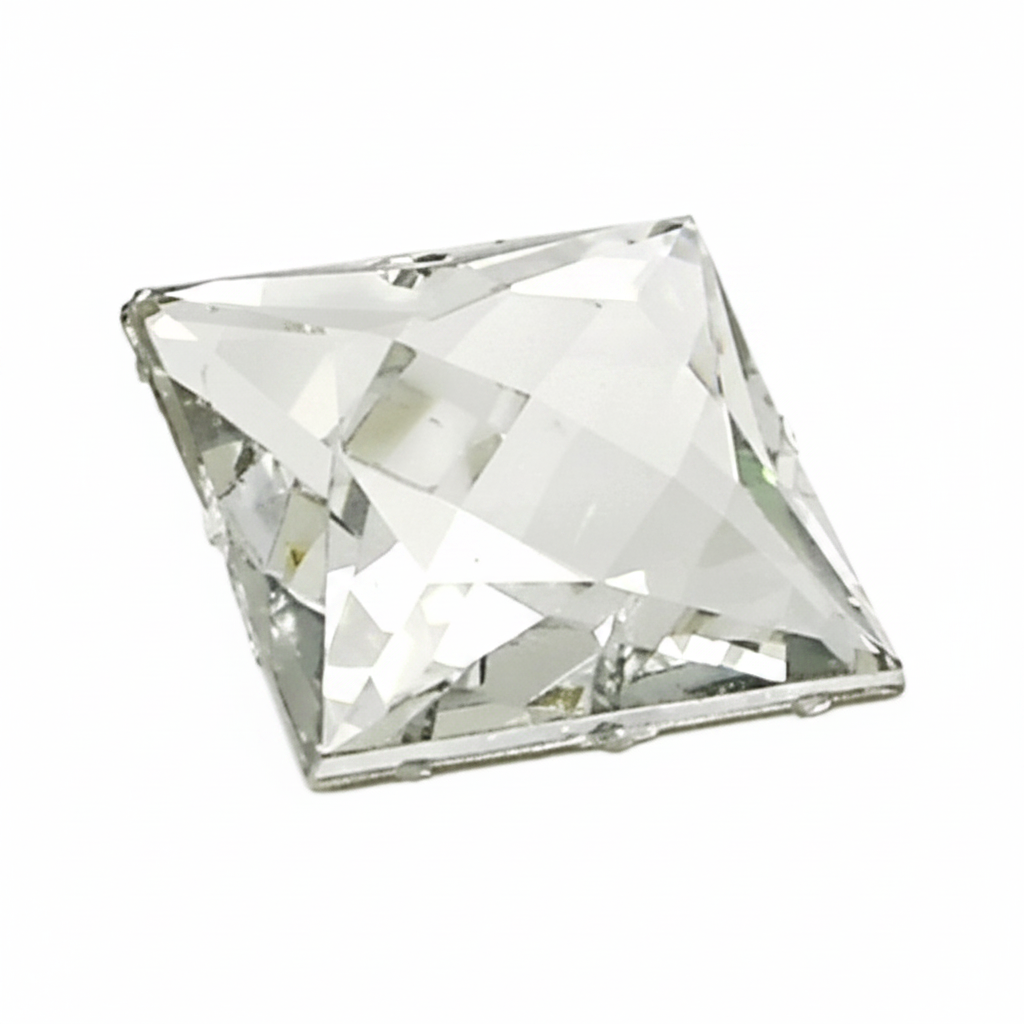 30 mm LARGE SQUARE RHINESTONE x 5 pieces - sarahi.NYC