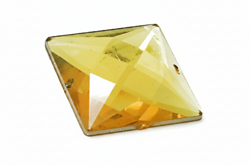 30 mm LARGE SQUARE RHINESTONE x 5 pieces - sarahi.NYC