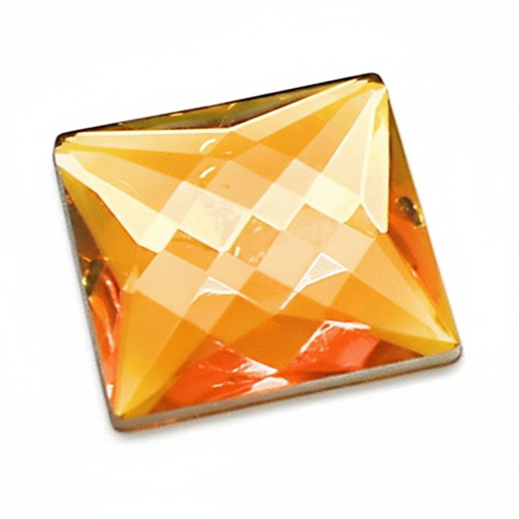30 mm LARGE SQUARE RHINESTONE x 5 pieces - sarahi.NYC