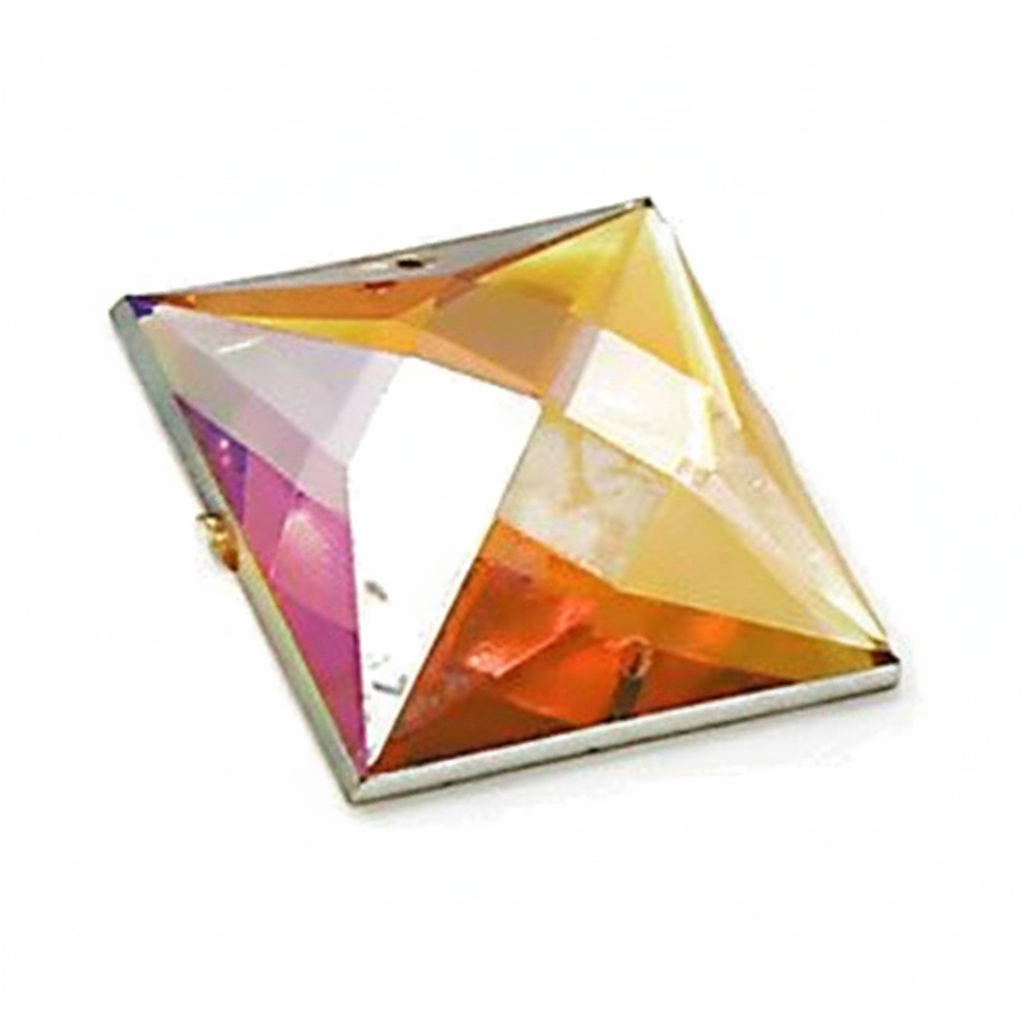 30 mm LARGE SQUARE RHINESTONE x 5 pieces - sarahi.NYC