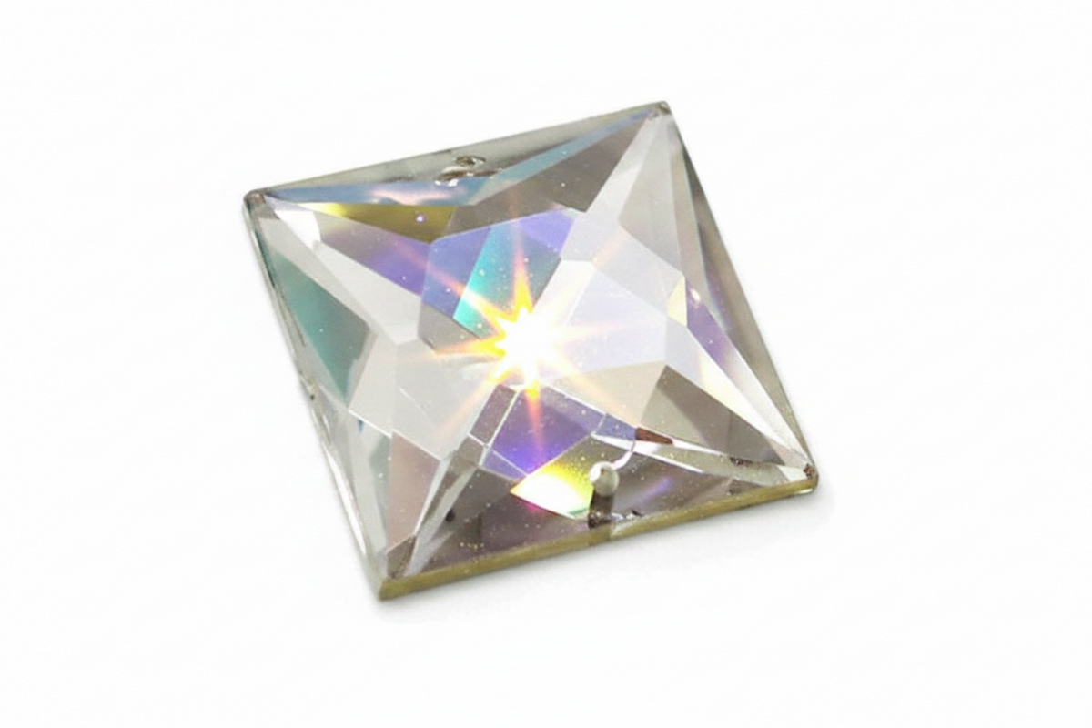 30 mm LARGE SQUARE RHINESTONE x 5 pieces - sarahi.NYC