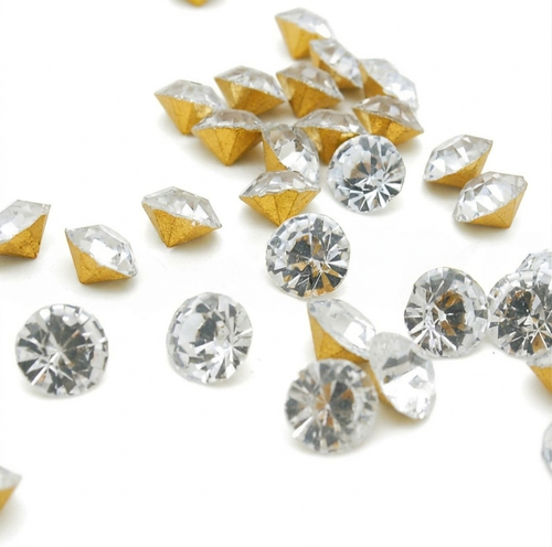 10 PCS X 8mm CHATON CRYSTALS   - sarahi.NYC
