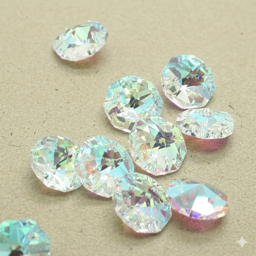 10 AB SEW ON CRYSTALS 14mm - sarahi.NYC