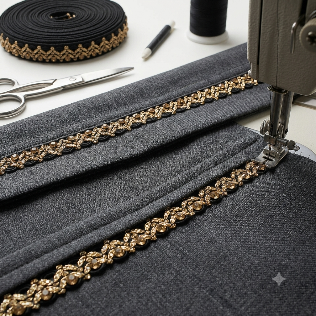 BLACK GOLD STONE TRIM - SARAHI.NYC