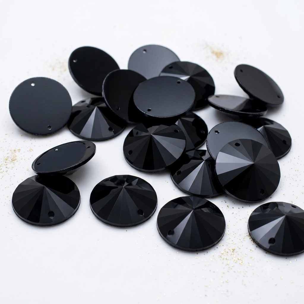 PACK OF 50 - TEARDROP 8 mm FLAT BACK RHINESTONE GEMS - sarahi.NYC