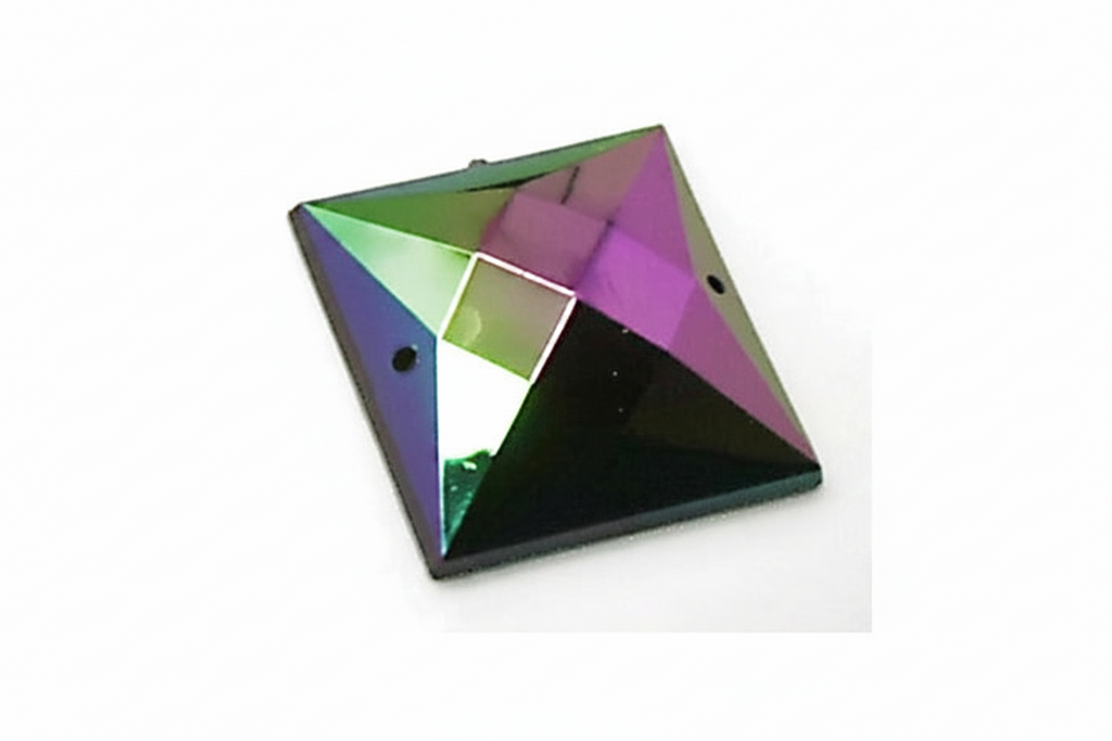30 mm LARGE SQUARE RHINESTONE x 5 pieces - sarahi.NYC