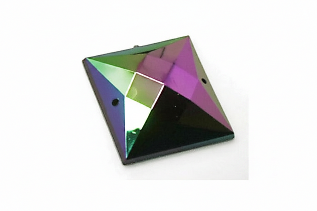 30 mm LARGE SQUARE RHINESTONE x 5 pieces - sarahi.NYC
