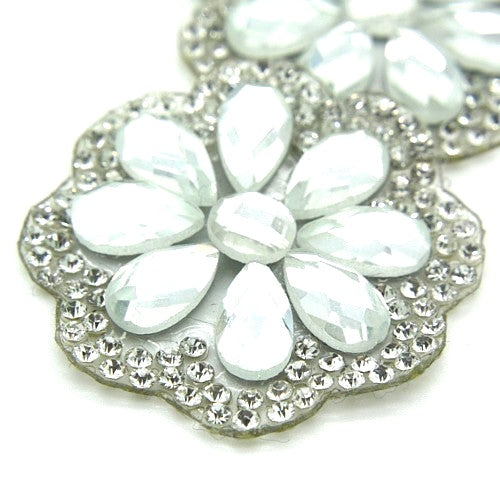 SILVER RHINESTONE MOTIF PAIR  - sarahi.NYC