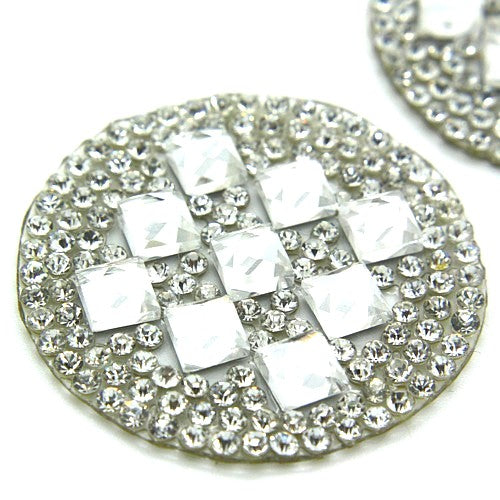 SILVER RHINESTONE MOTIF PAIR - sarahi.NYC