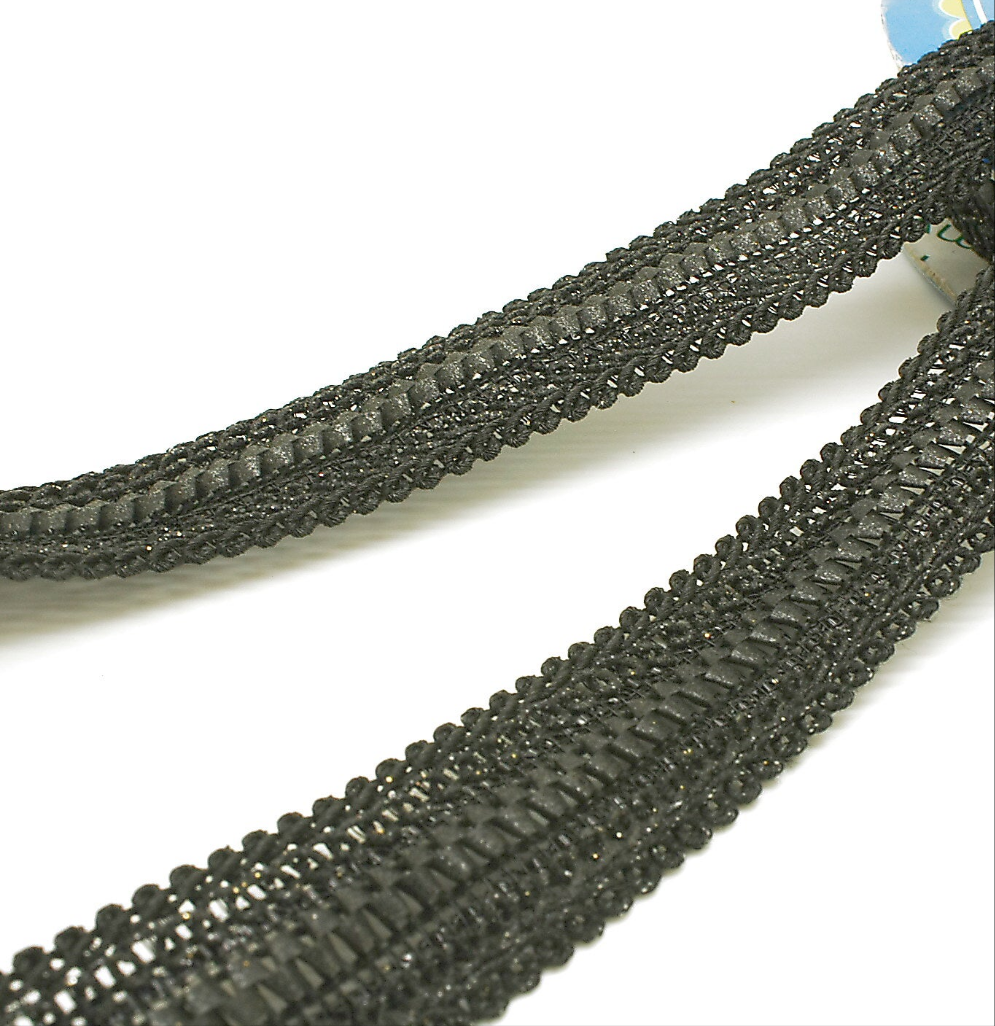 BLACK RIBBON TRIM - sarahi.NYC