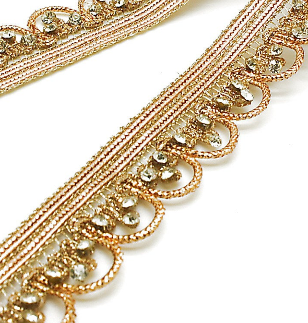 GOLD SILVER STONE TRIM - sarahi.NYC