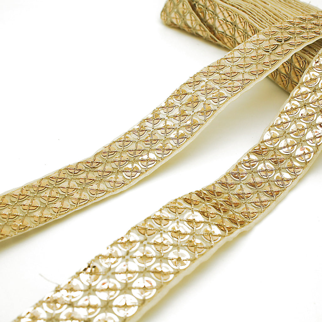 GOLD SEQUIN  TRIM - sarahi.NYC