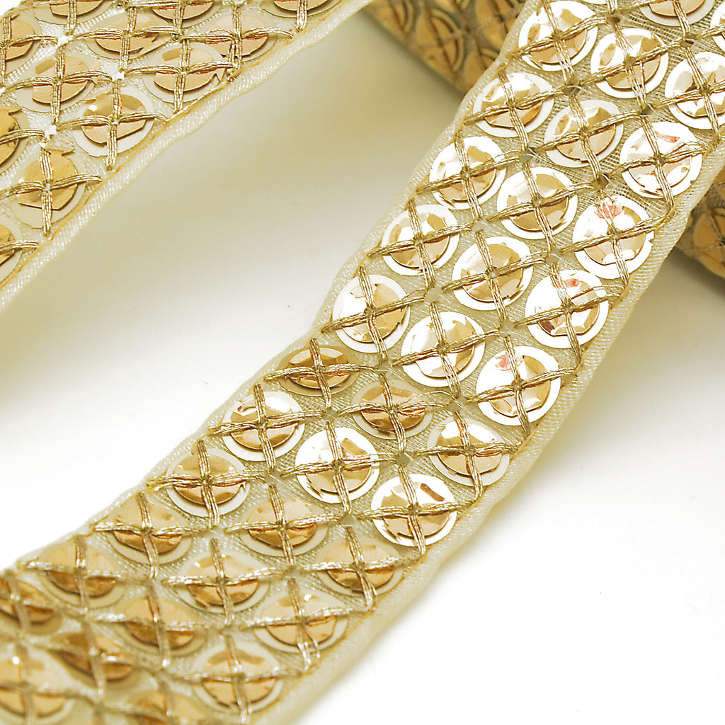 GOLD SEQUIN  TRIM - sarahi.NYC